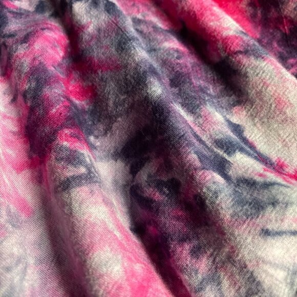 TIE DYE SPAGUETTI STRAP CAMISOLE/WAIST RUFFLE SIZE SMALL OPEN BACK - Picture 9 of 9